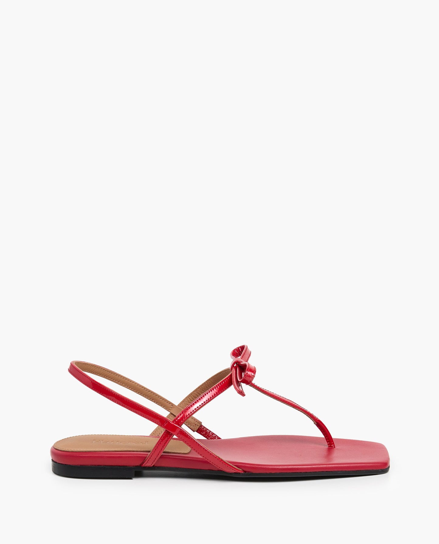 Sina Leather Patent Cherry