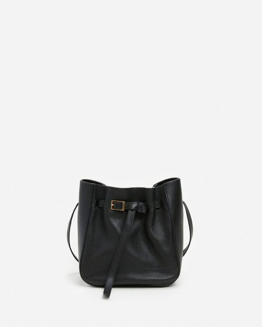 Bo Mini Bucket Leather Black