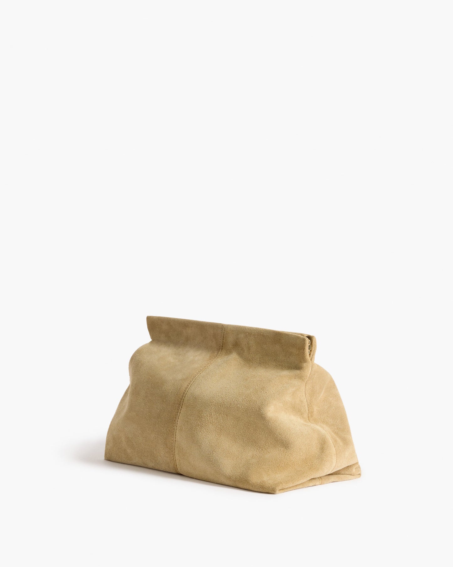 Clay Clutch Suede Sand