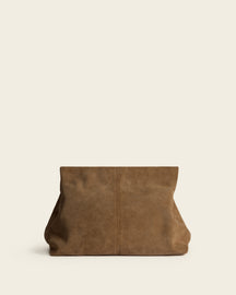 Clay Clutch Suede Wet Sand