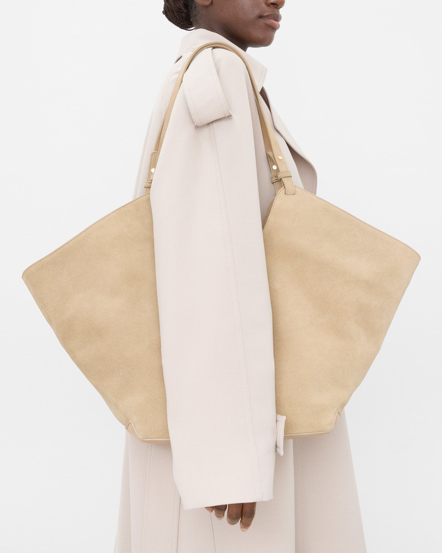 Dahlia Tote Bag Suede Sand