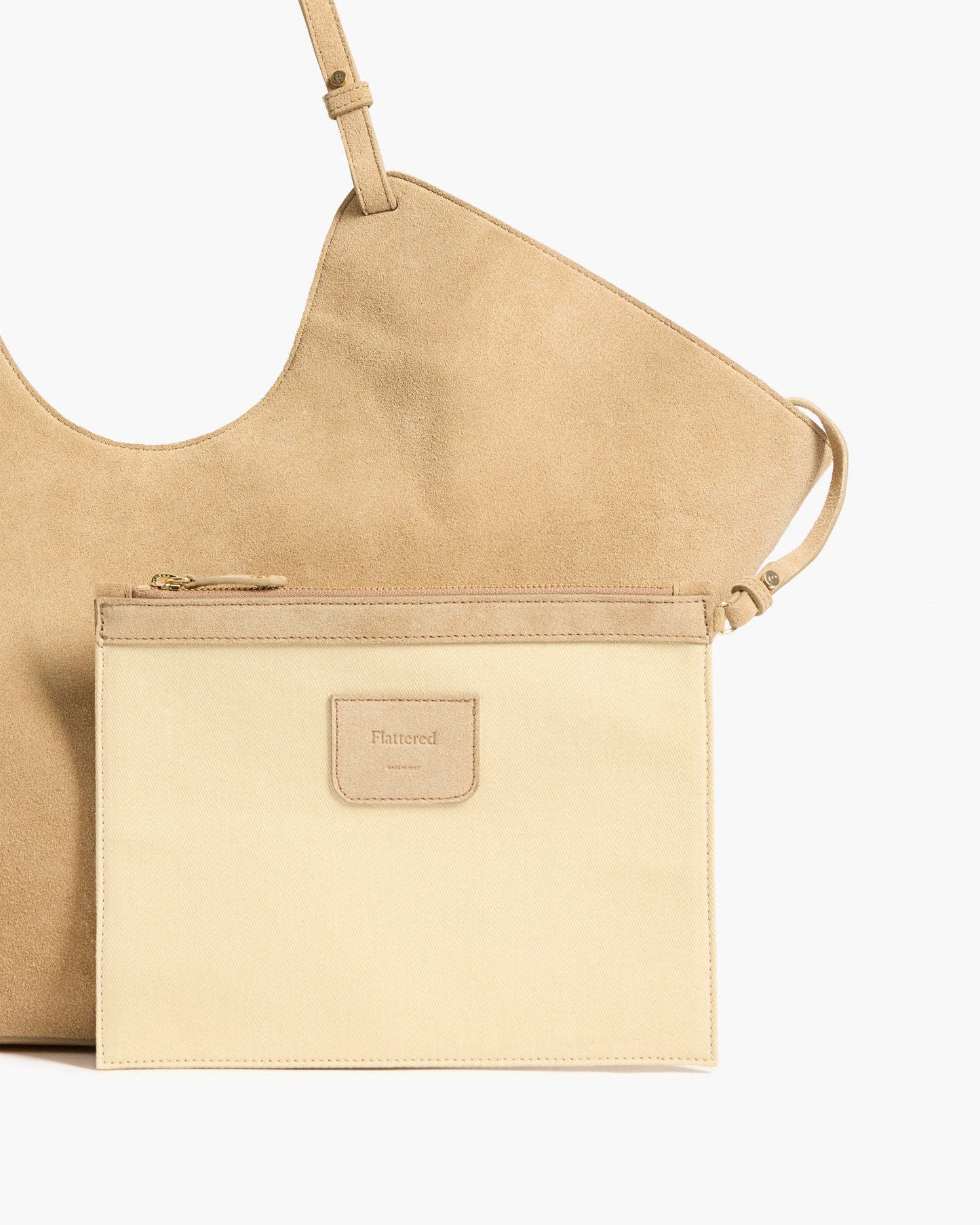 Dahlia Tote Bag Suede Sand