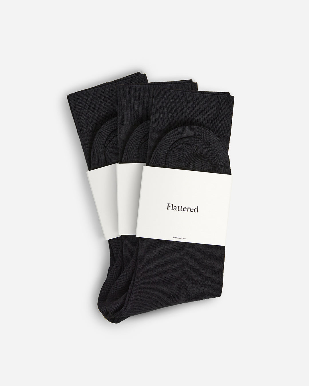 Flattered 3 Sock Mercerized Black Cotton Top