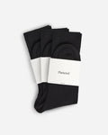 Flattered 3 Sock Mercerized Black Cotton Top