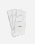 Flattered 3 Sock Mercerized White Cotton Top