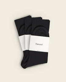 Flattered Sock x3 Cotton Black