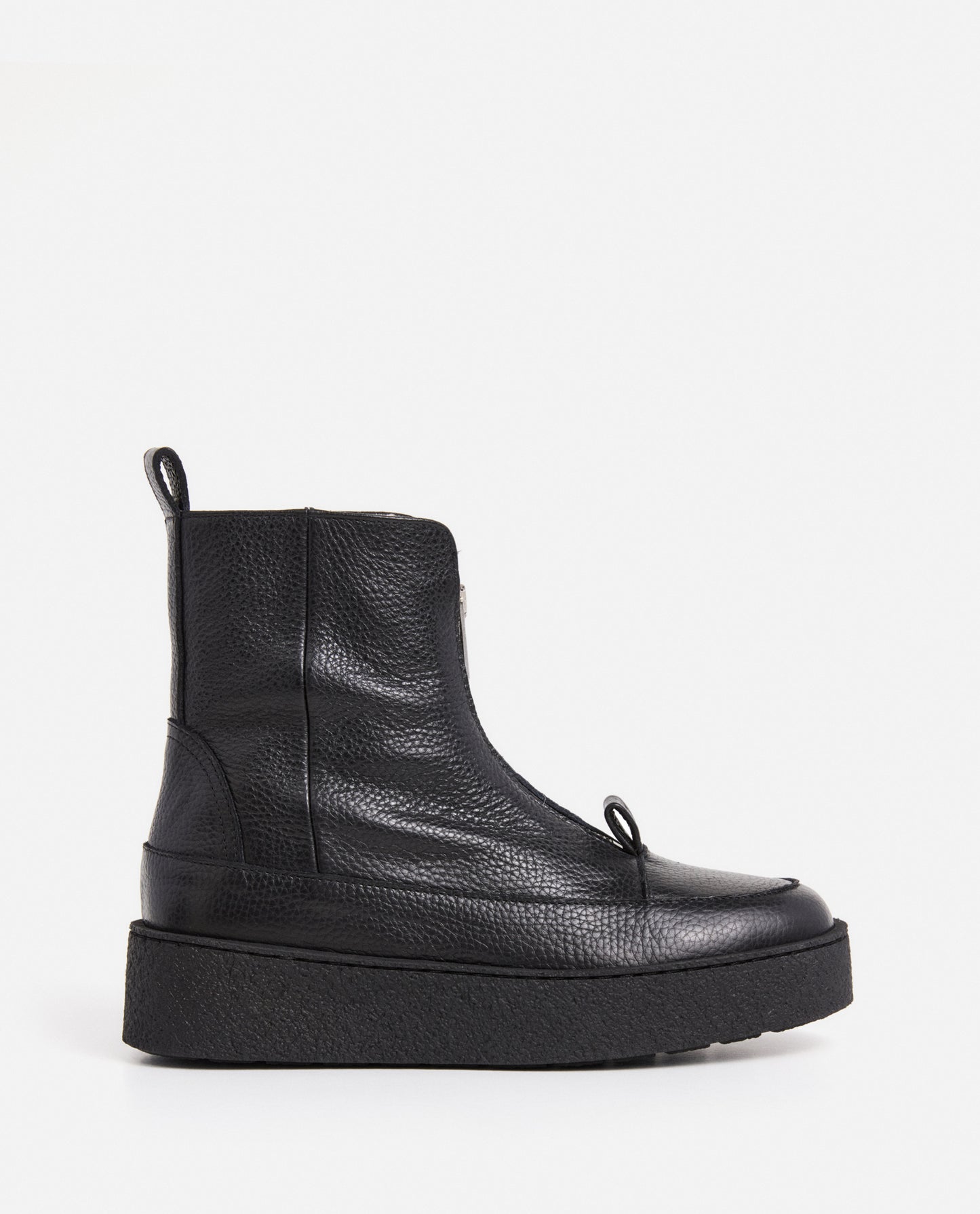 Amelia Grained Leather Black