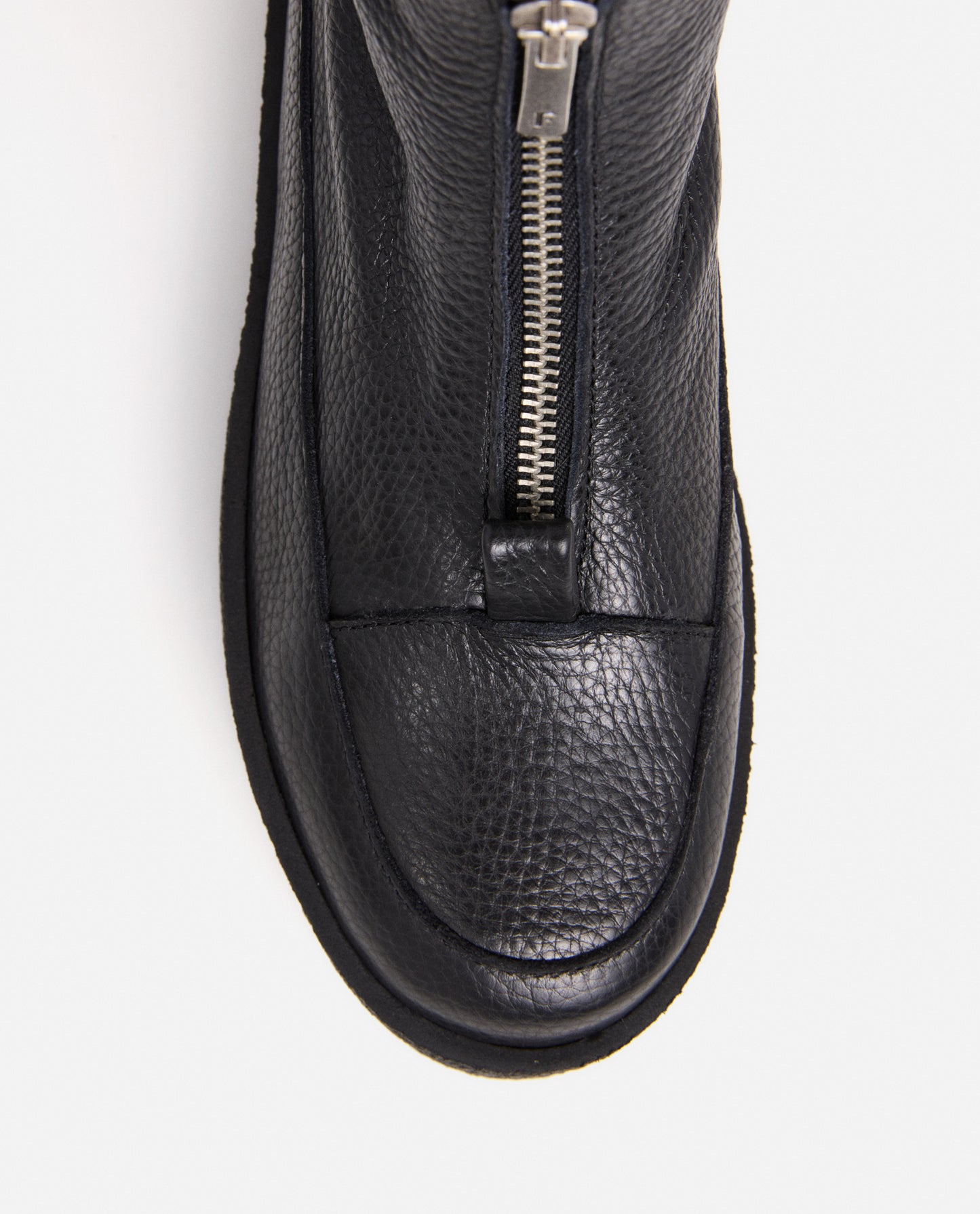 Amelia Grained Leather Black