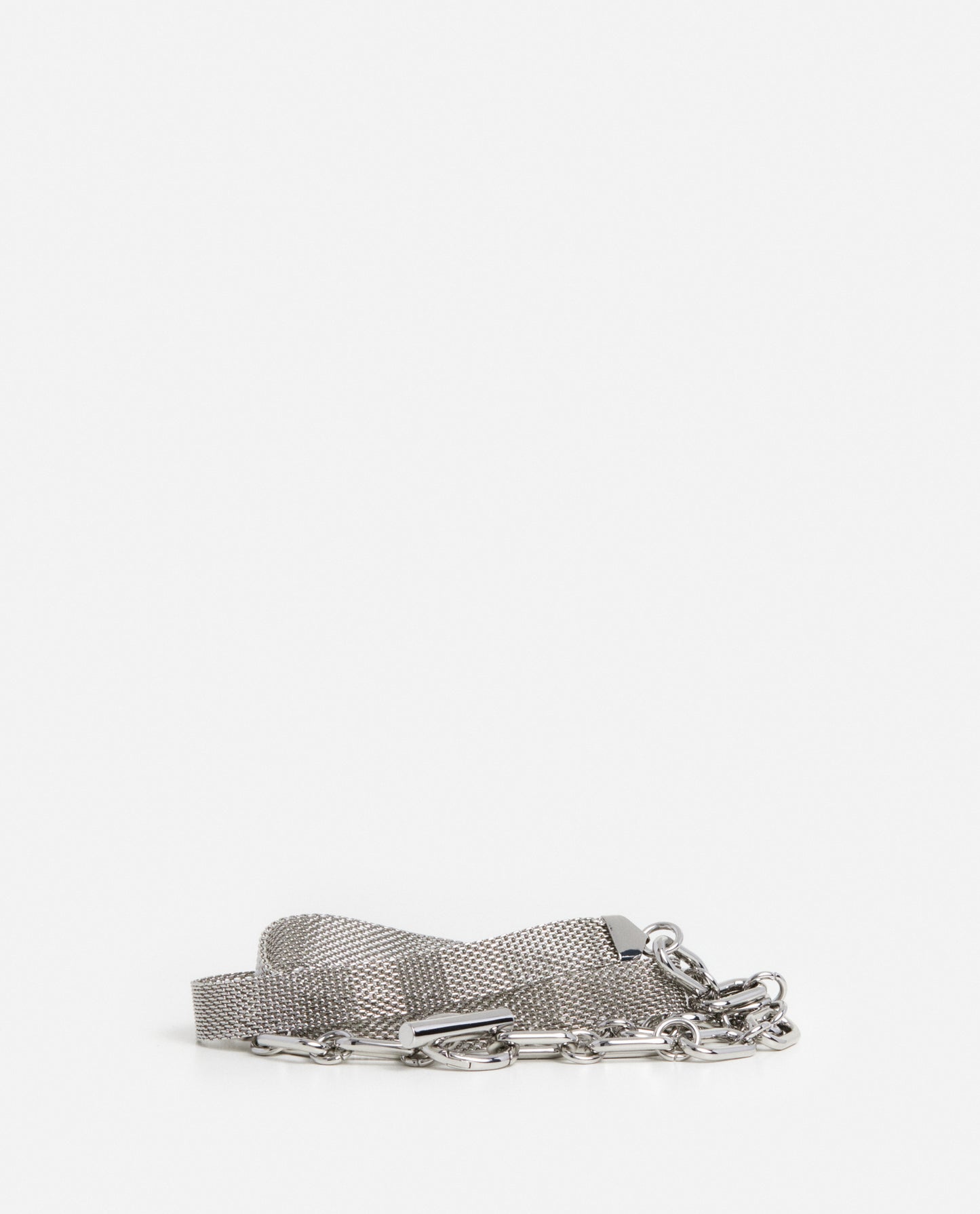Antonia Belt Metal Pearl Grey