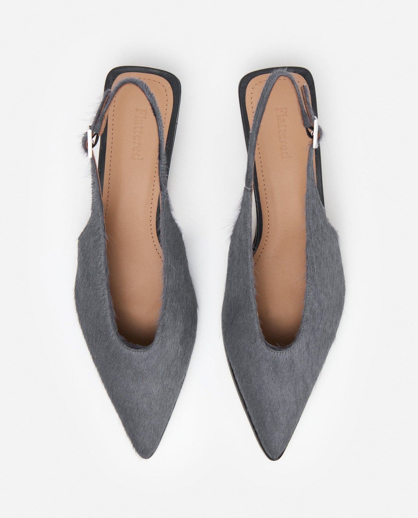 Avalon Leather Hair Stone Grey