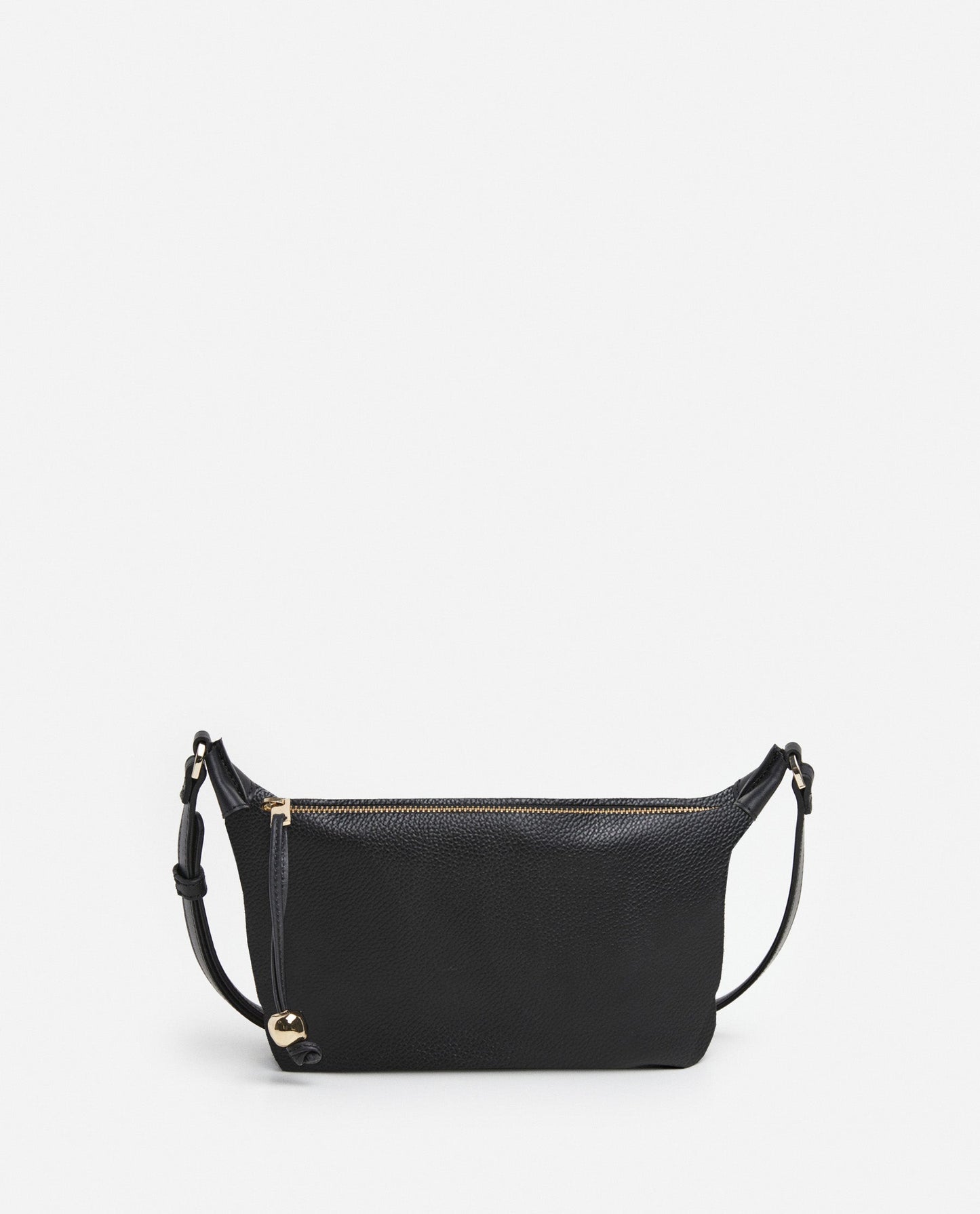 Ru Crossbody Bag Grained Leather Black