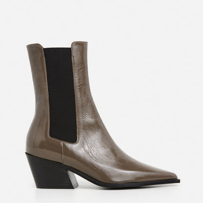 Sandra Leather Khaki