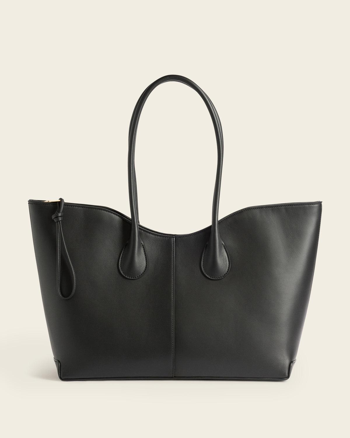 Gaia Tote Bag Leather Black