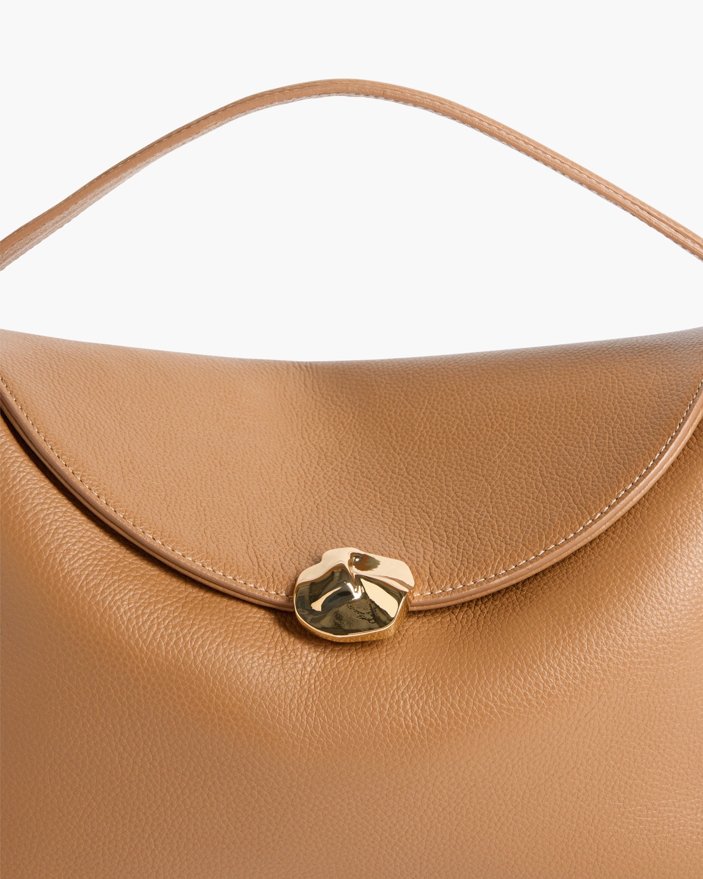 Hanna Grande Bag Grained Leather Cognac