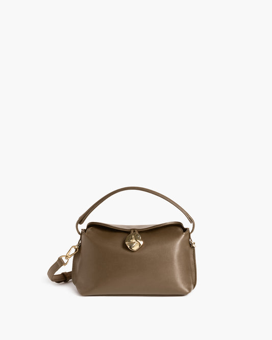Hanna Mini Bag Leather Khaki