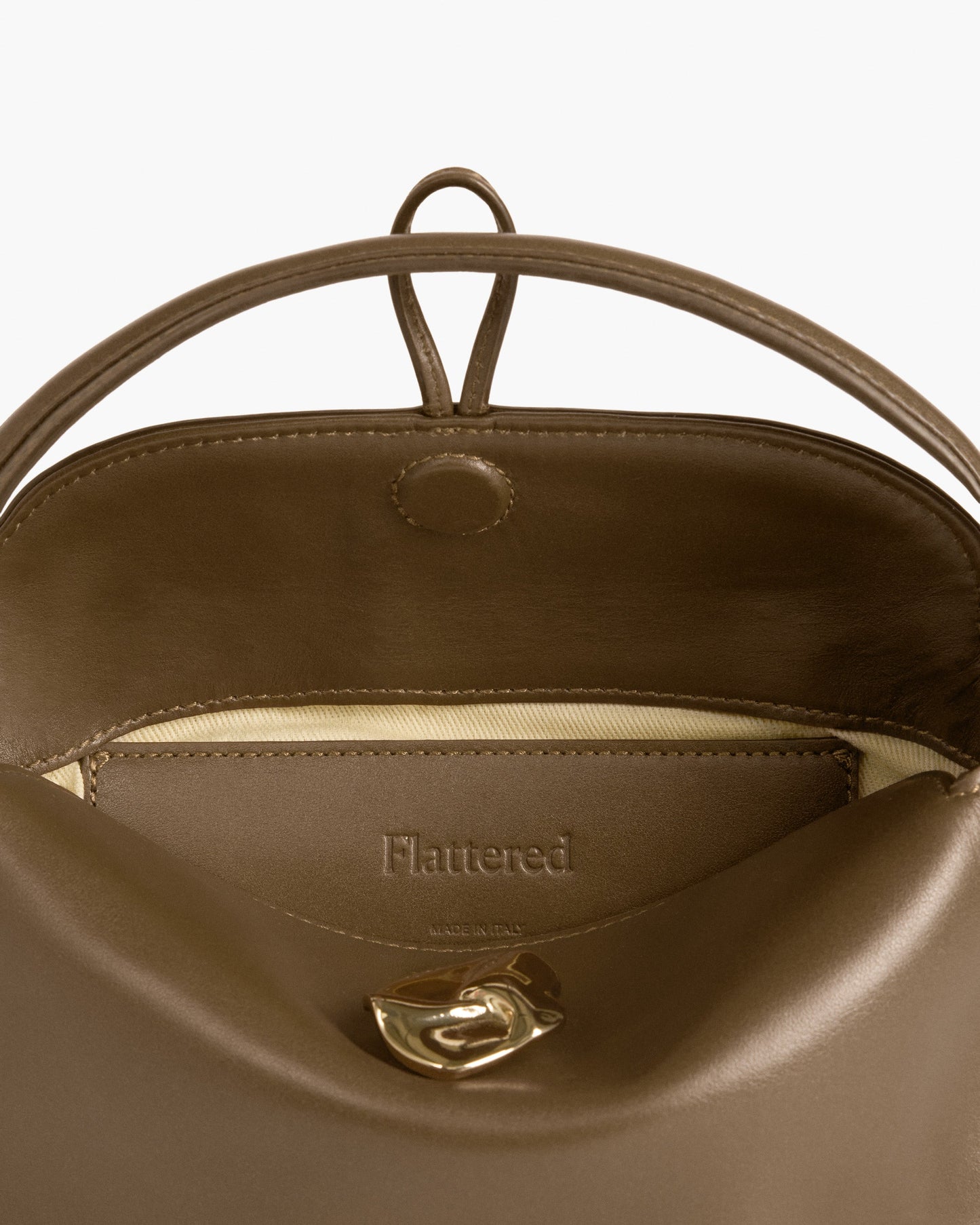 Hanna Mini Bag Leather Khaki