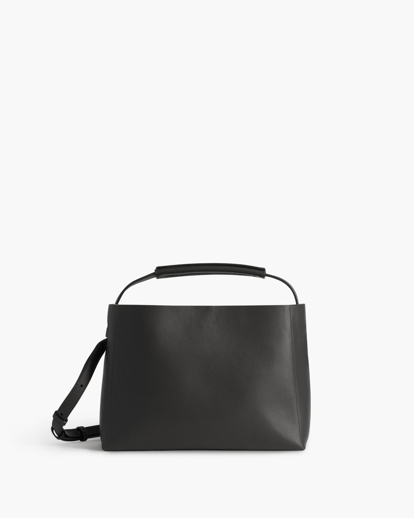 Hedda Midi Handbag Leather Black