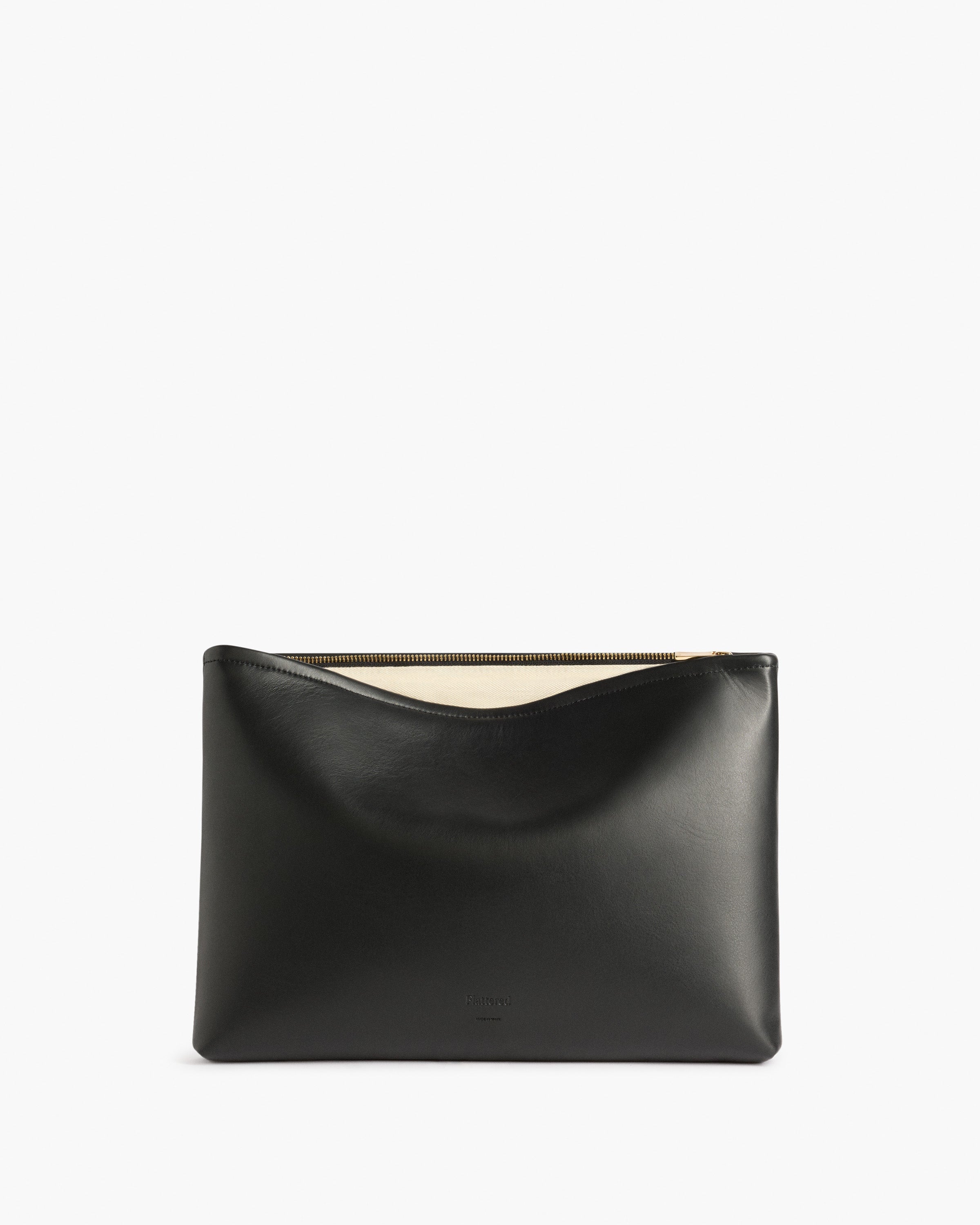 Kat Laptop Case Leather Black