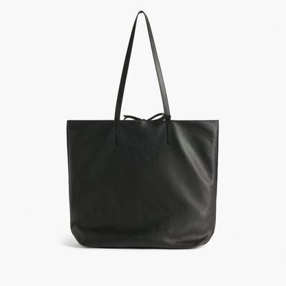 Kayla Tote Bag Grained Leather Black