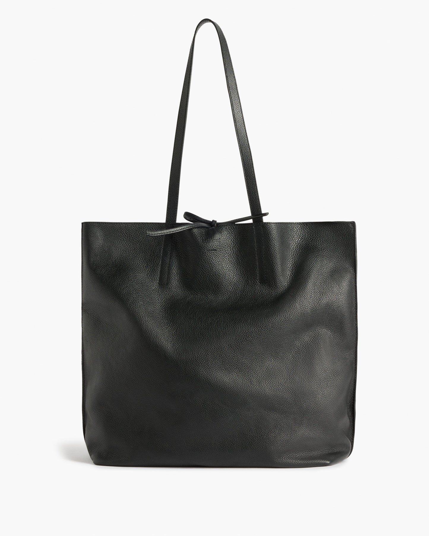 Kayla Tote Bag Grained Leather Black