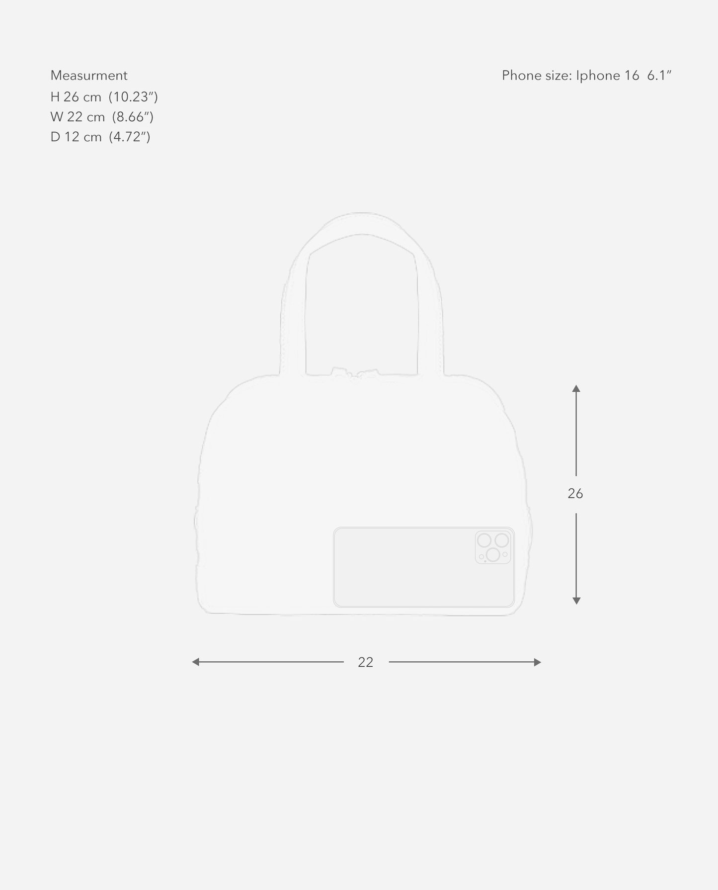 Laci Mini Bowler Bag Suede Stone Grey