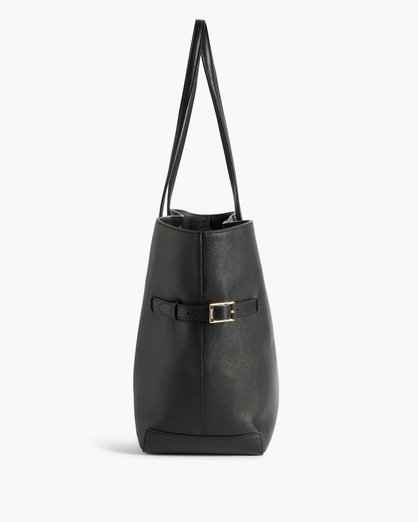 Lesley Tote Bag Grained Leather Black