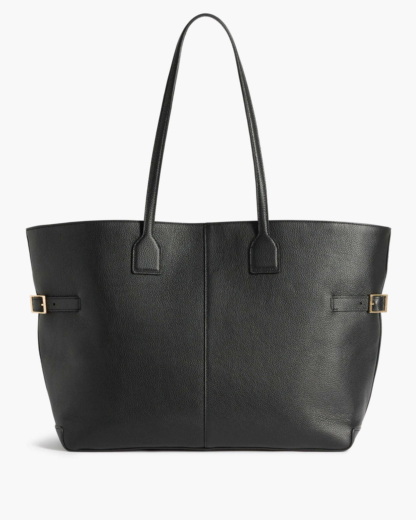 Lesley Tote Bag Grained Leather Black