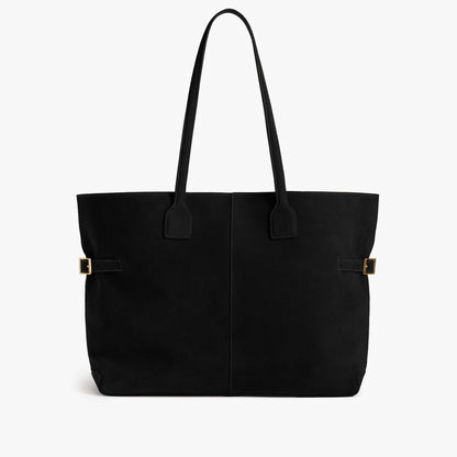 Lesley Tote Bag Suede Black