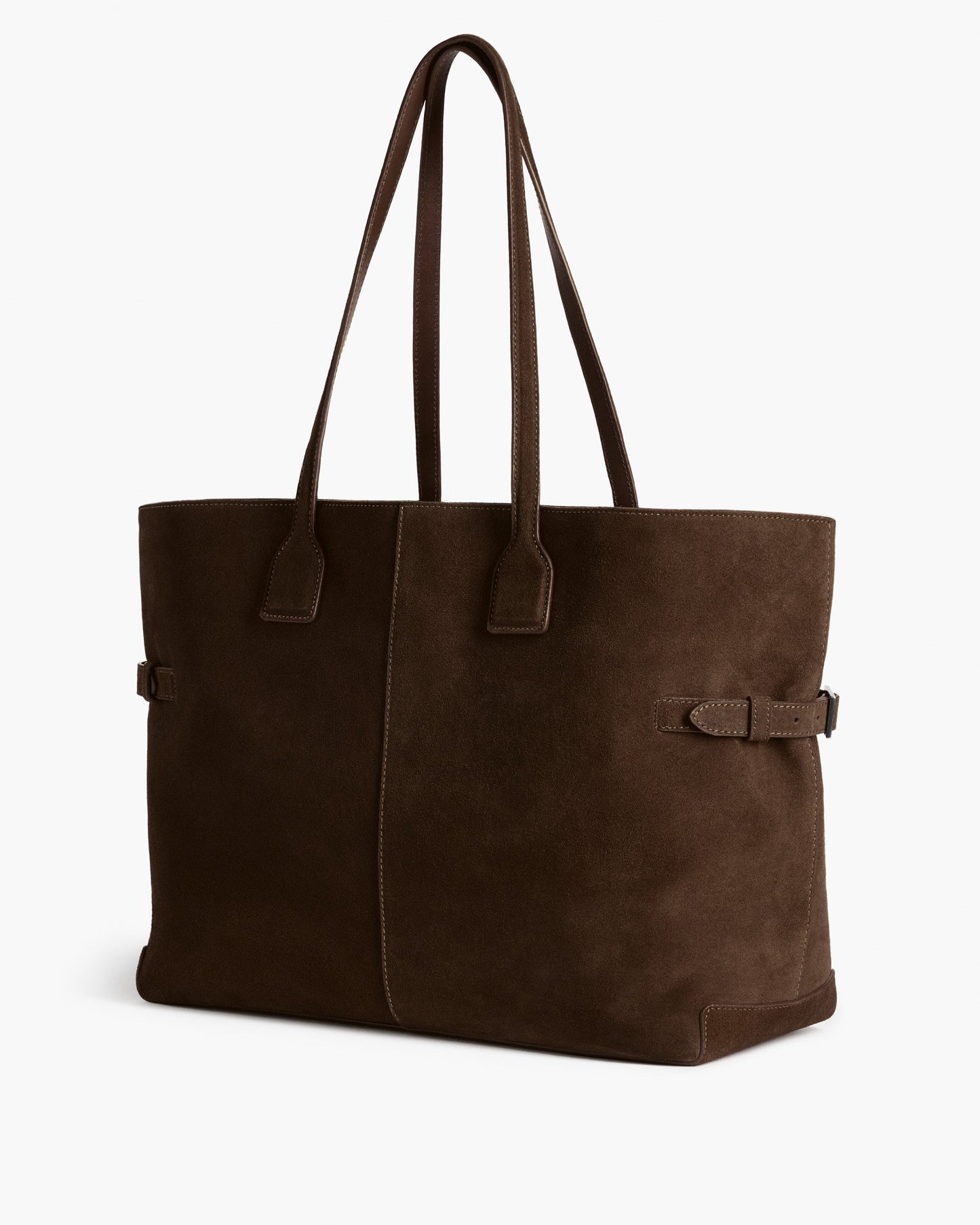 Lesley Tote Bag Suede Chocolate