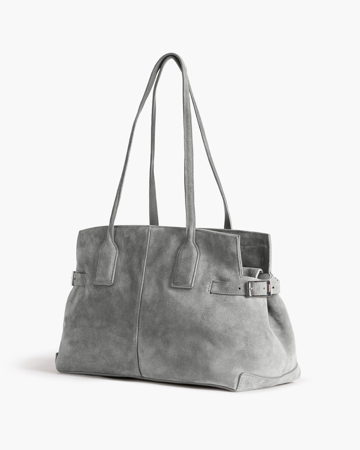 Lisa Bowler Bag Suede Stone Grey