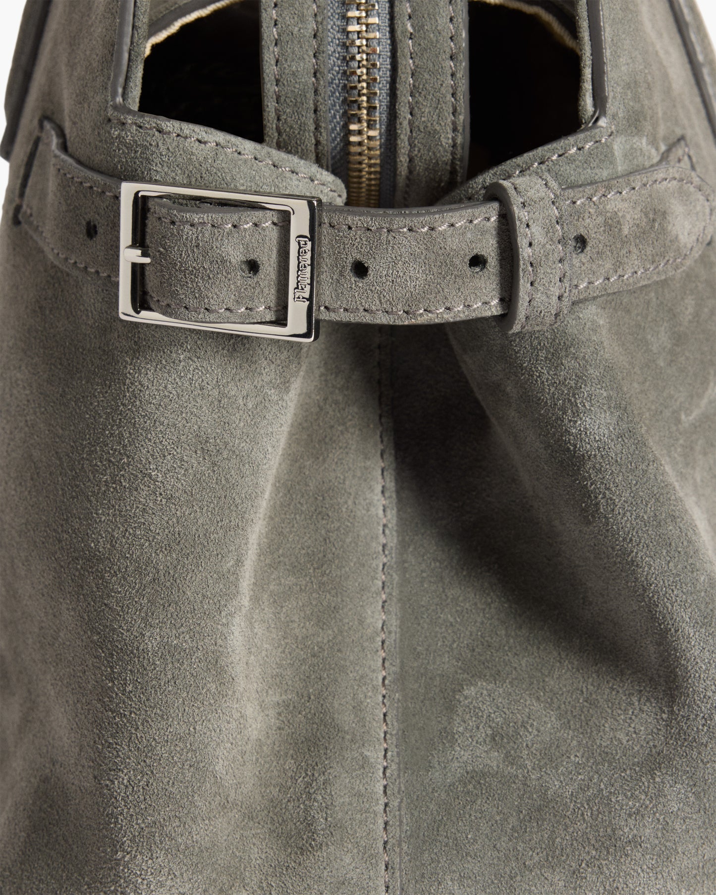 Lisa Bowler Bag Suede Stone Grey