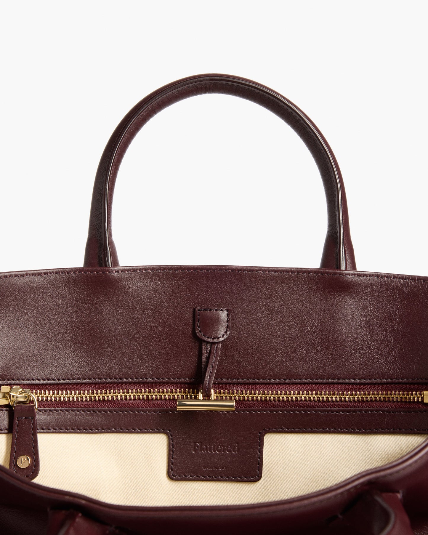 Lola Tote Leather Burgundy