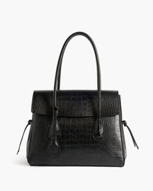 Lydia Office Bag Leather Croco Black 0029 1