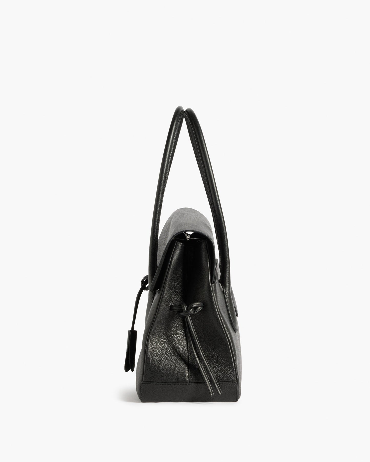 Lydia Tote Bag Grained Leather Black