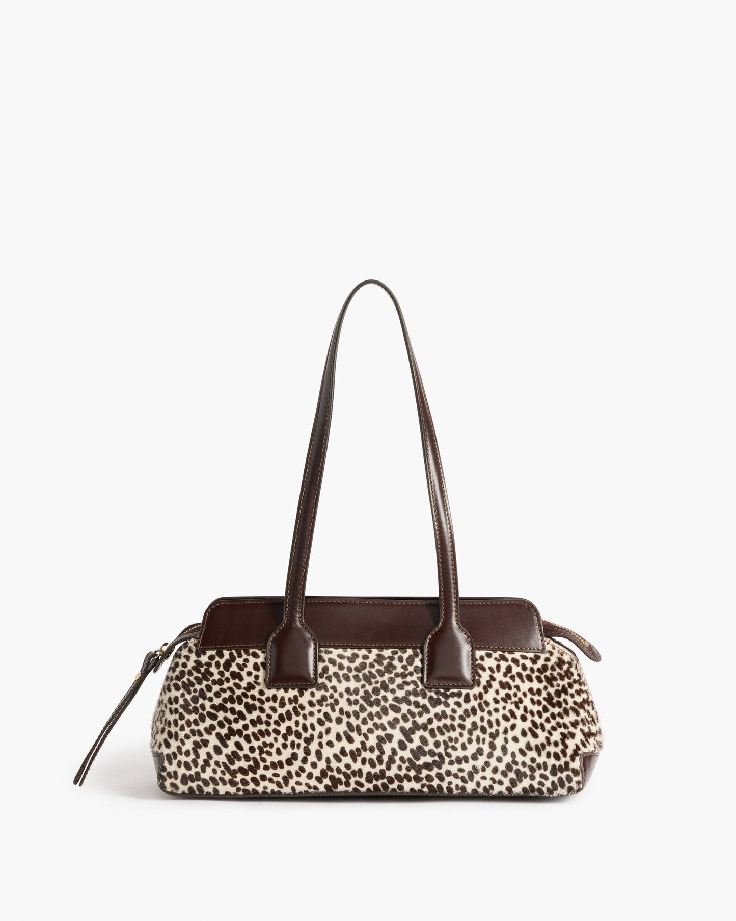 Greta Shoulder bag Leather Hair Chocolate Dot