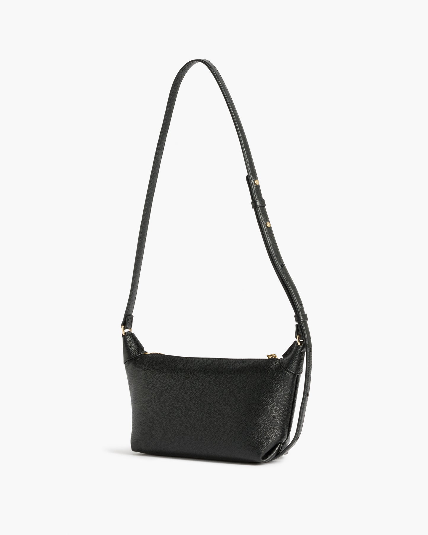 Ru Crossbody Bag Grained Leather Black